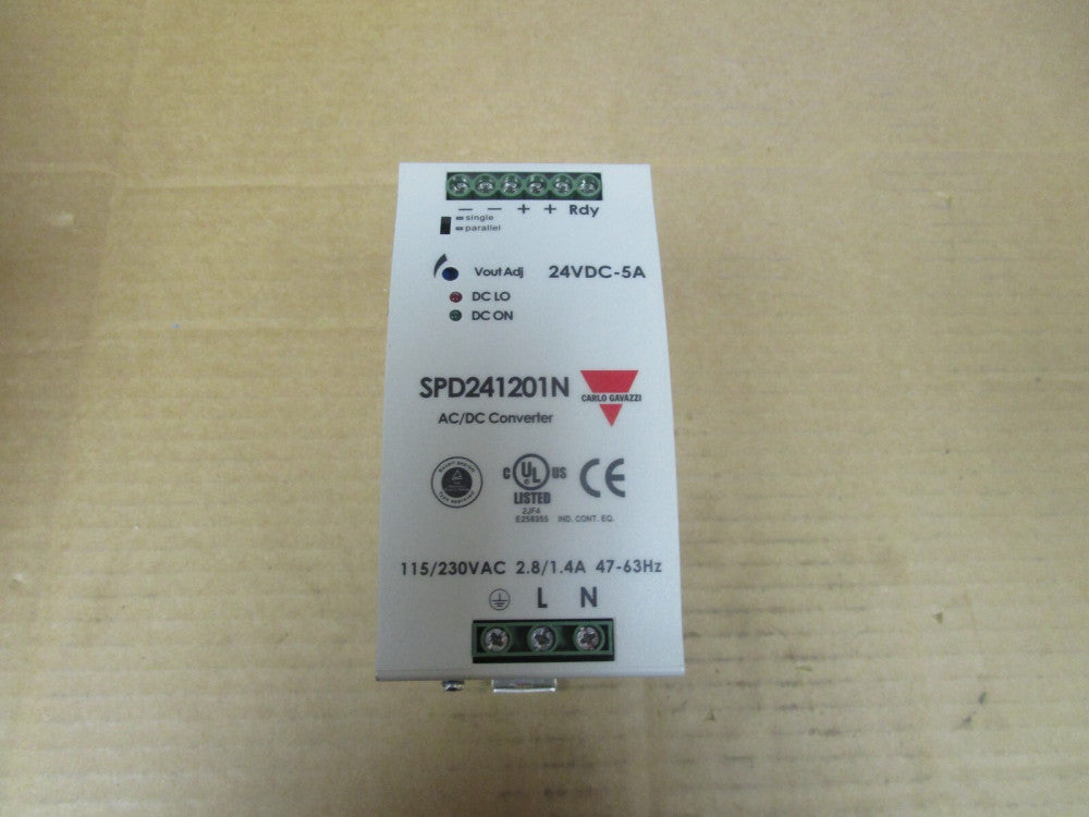 CARLO GAVAZZI AC/DC CONVERTER SPD241201N 24Vdc-5A 115/230Vac