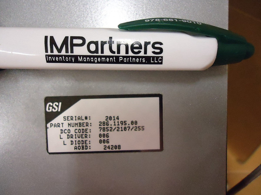 Used, GSI, 286.1195.00, SCANNER, SVS, 8 MHZ, No accessories included