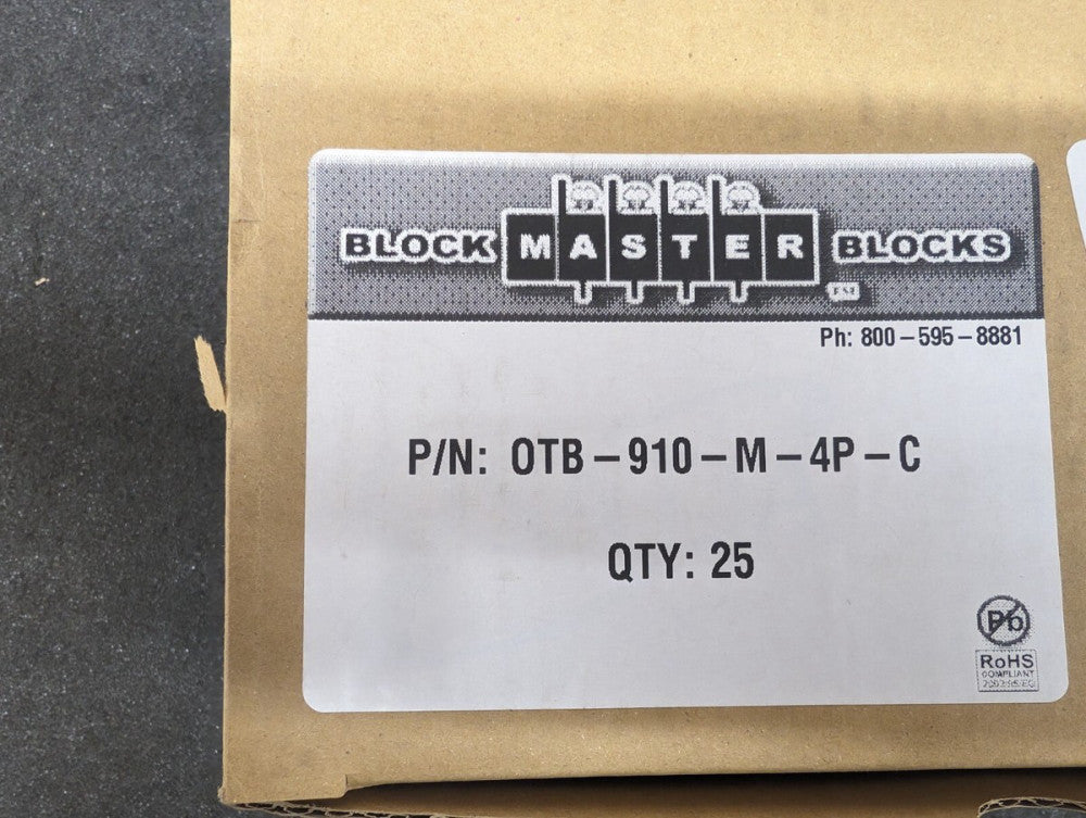 New, BlockMaster, OTB-910-M-4P-C, M5 STEEL NICKEL PLATED SCREW - Lot of 25