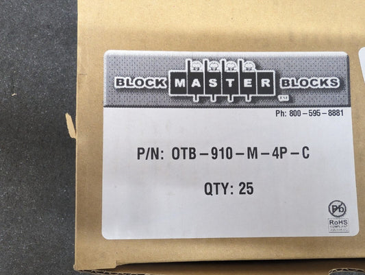 New, BlockMaster, OTB-910-M-4P-C, M5 STEEL NICKEL PLATED SCREW - Lot of 25