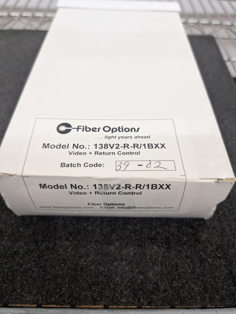 New, Fiber Options, 138V2-R-R/1BXX, VIDEO/RETURN CONTROL 