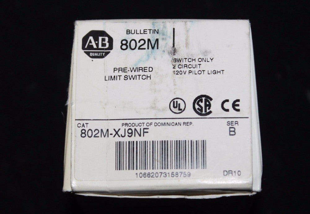 ALLEN BRADLEY 120V Pre Wired Limit Switch 802M XJ9NF