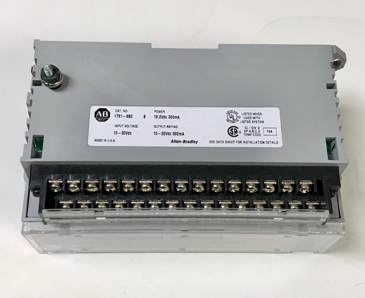 ALLEN BRADLEY 1791 8BC 8 Input/ Output DC Block I/O Module Series B 1791-8BC B