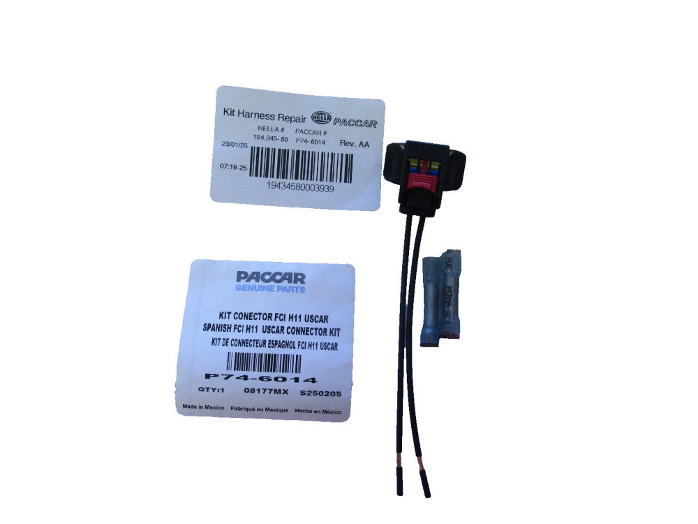 Paccar  P74-6014 Kit FCI H11 Low Beam Connector Rev. AA