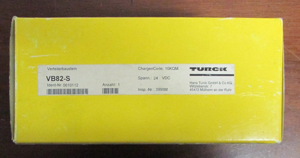 TURCK VB82-S 24 VDC Enclosed Proximity Sensor 0610112