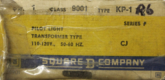 SQUARE D Red Lens Indicating Pilot Light 110/120 V  9001 KP1 R6