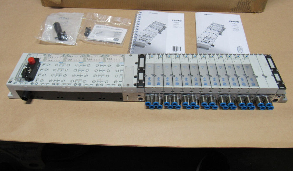 FESTO SOLENOID VALVE BANK ASSEMBLY MPA-FB-VI 530411 537952 VMPA-FB-EPL-GU