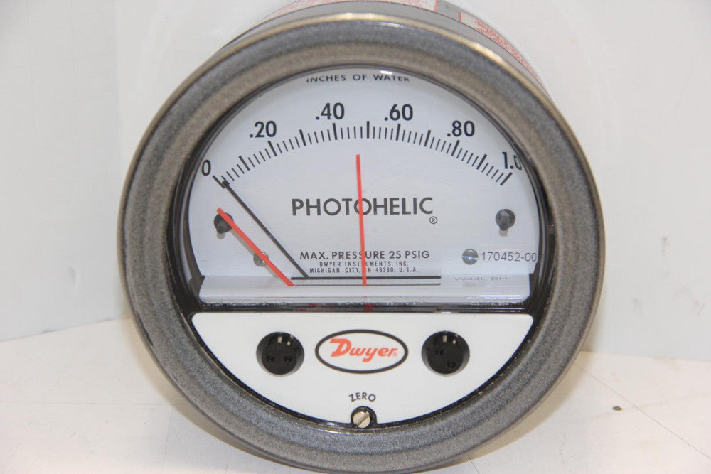 DWYER 170452-00 Photohelic 25PSIG Water Pressure Gauge "Make An Offer"