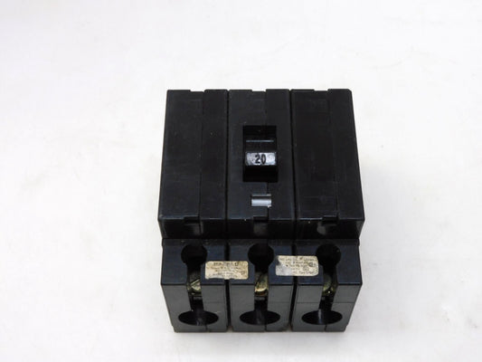 SQUARE D CIRCUIT BREAKER EHB34020 20 A AMP 3P 3 POLE 480Y/277V #6