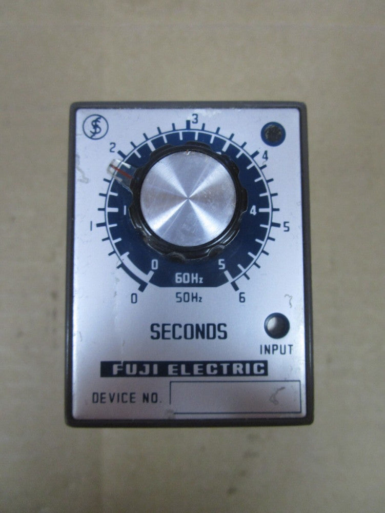 FUJI ELECTRIC TIMER ATM2 100-110V 0-6 SEC. w/ BASE