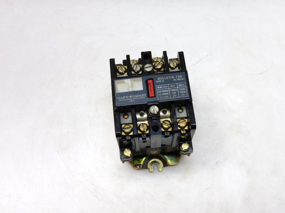 ALLEN BRADLEY 700-N400A1 SER C AC CONTROL RELAY BULLETIN 700 120V COIL