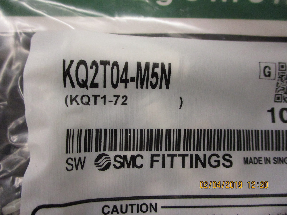 KQ2T04-M5N SMC Fitting; branch tee; for 4mm tube; BRAND NEW! 20 PIECES