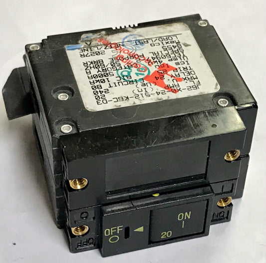 CARLING J62 X0 24 512 K6C D3 2 Pole 20 AMP 240VAC Circuit Breaker 8455 Special