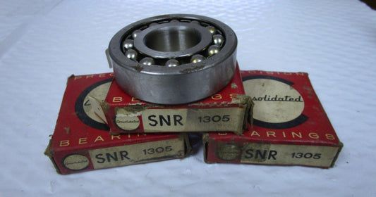 NEW LOT OF 3 PRECISION CONSOLIDATED SELF ALIGNING BALL BEARING SNR-1305