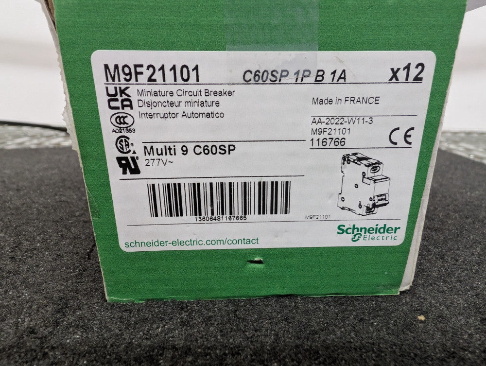 New, Schneider Electric, M9F21101, CIR BRKR THERM-MAG 415VAC/60VDC