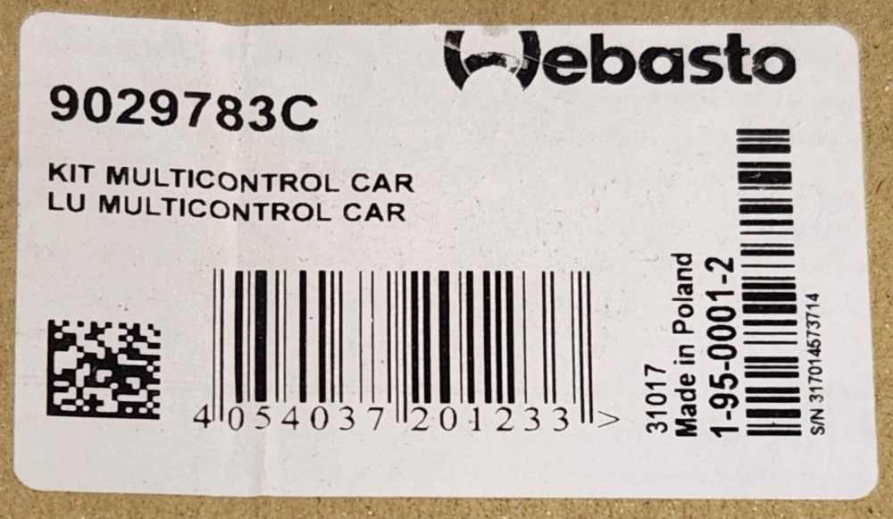 WEBASTO 9029783C Multicontrol Car Parking Heater Control Unit 12-24 VAC