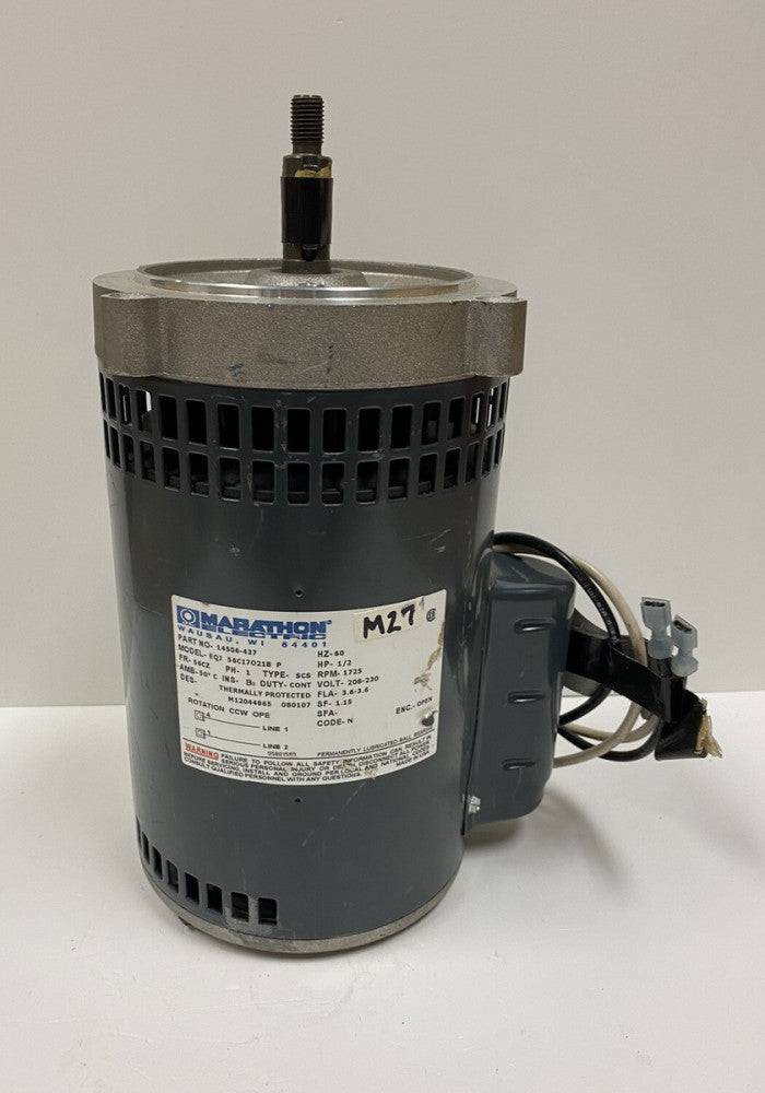 Marathon Electric EQJ 56C17021B 1/2 HP 1725RPM 1PH SCS 208-230V 14506-437 Unused