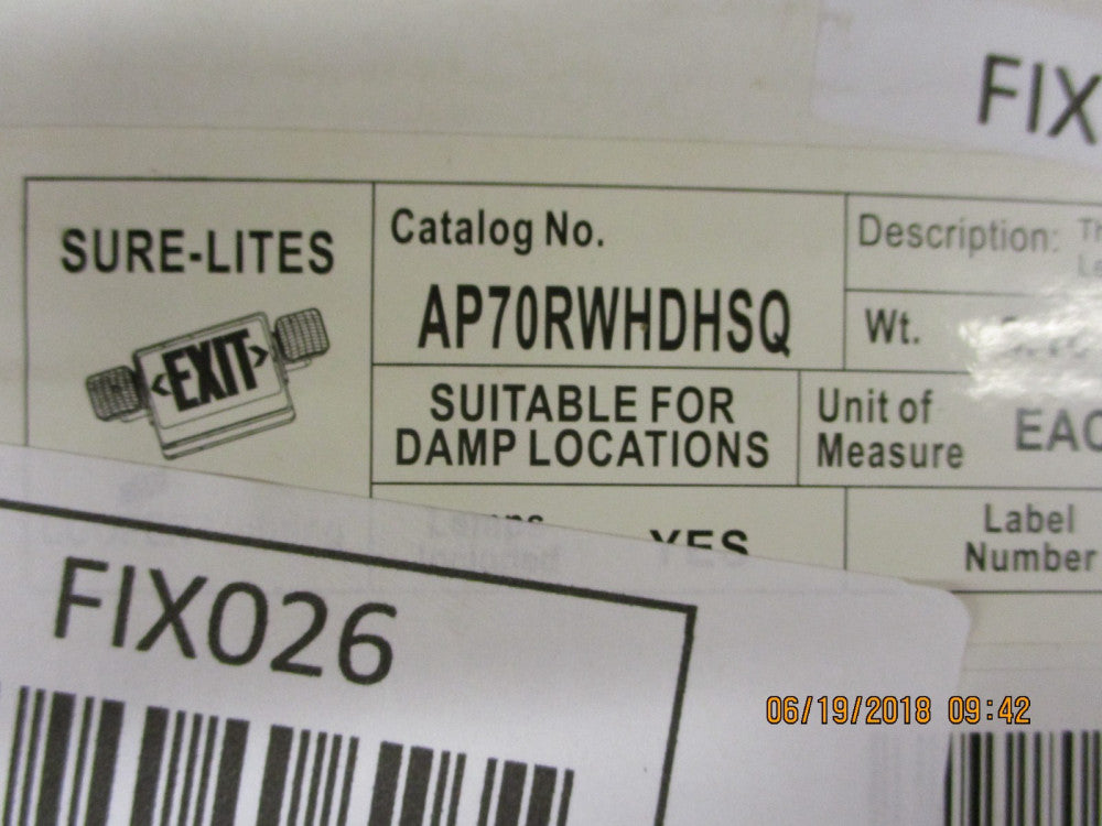 AP70RWHDHSQ Cooper Thermoplastic Emergency Ligting Unit 120V 277 VAC  BRAND NEW!