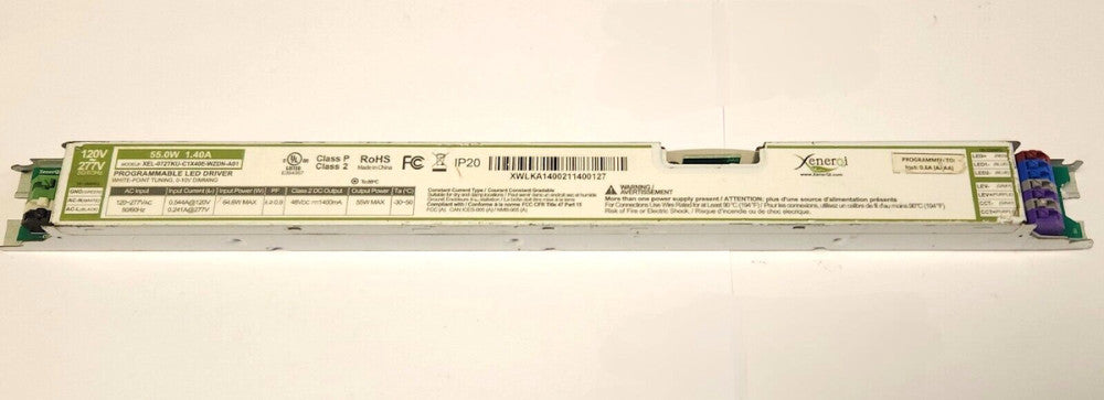 XENRQI XEL 072TKU C1X05E WZDN A01 Programmable LED Driver 120 277 VAC 0-10 Volt