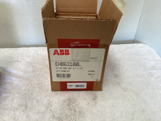 ABB Sace EHB63100L Circuit Breaker. 100 Amp