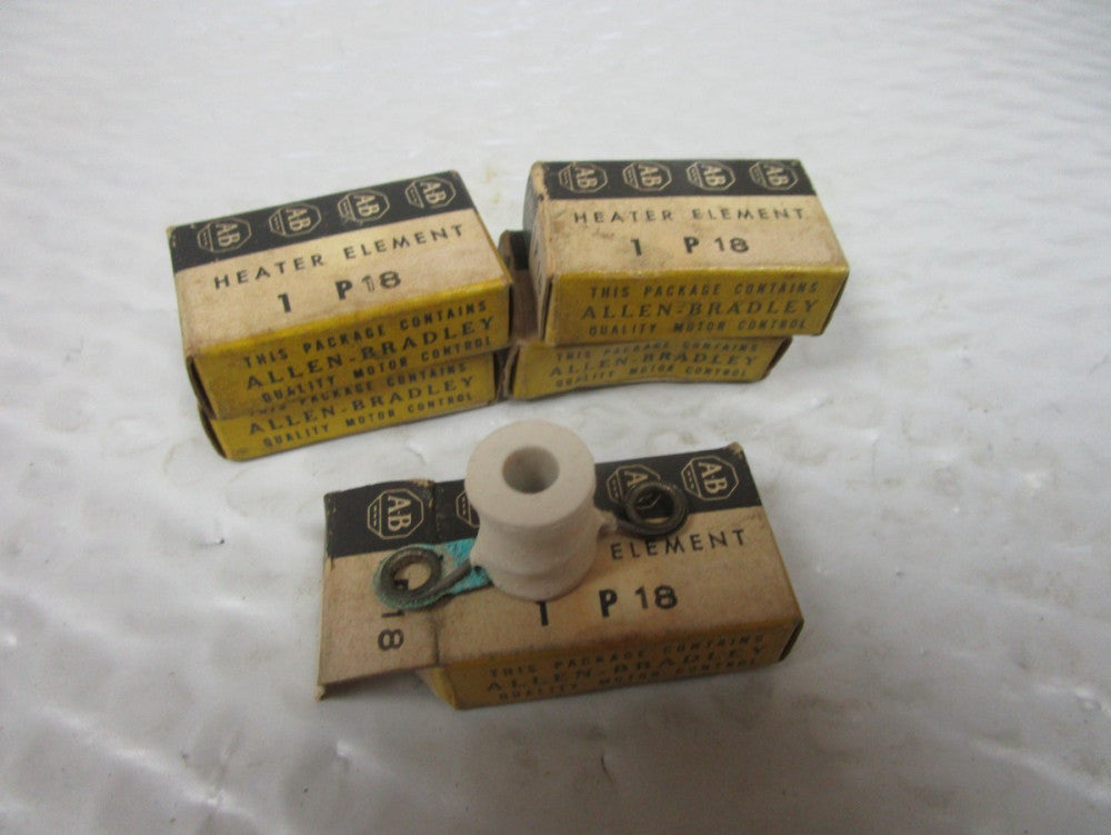 NEW LOT OF 5  ALLEN BRADLEY P18 HEATER ELEMENT