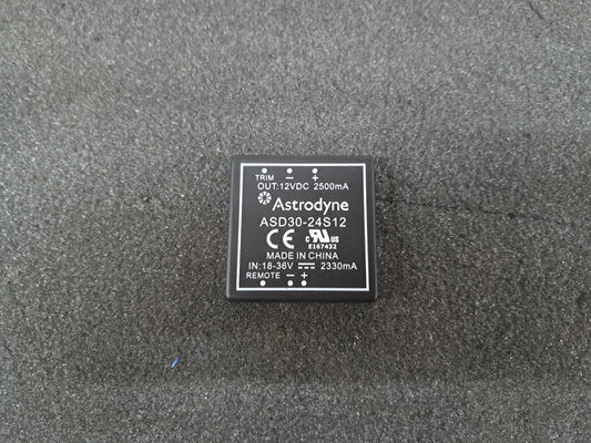 New, Astrodyne, ASD30-24S12, DC/DC COV 18-36Vin 12V 2500mA 30W REG