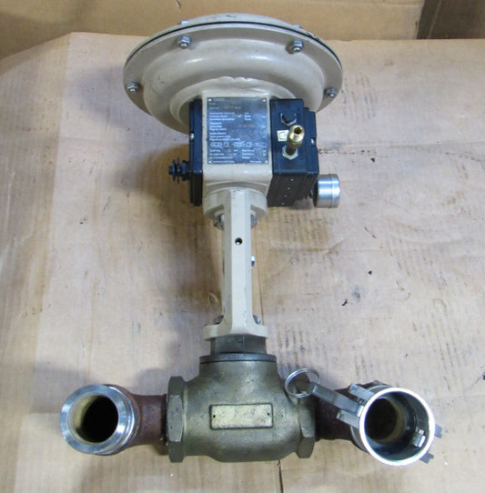 SAMSON ACTUATOR CONTROL VALVE 3277 CL300 1-1/2"NPT B148 W/ POSITIONER 3760