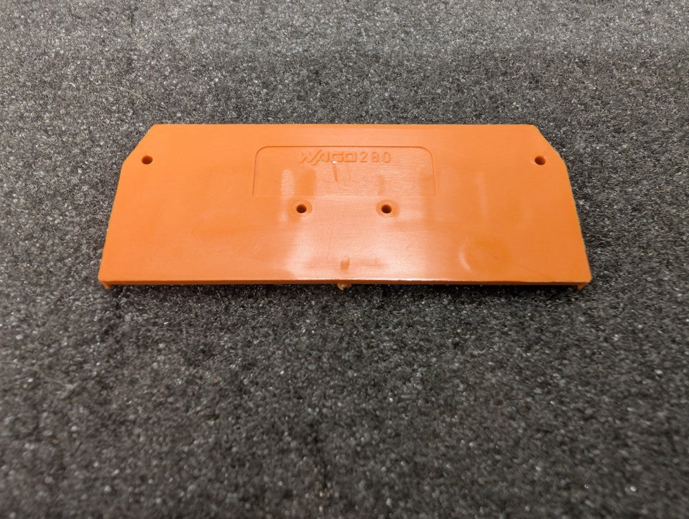 New, Wago, 280-326, ORANGE TERMINAL BLOCK END PLATE (3WIRE) -Lot of 42pcs