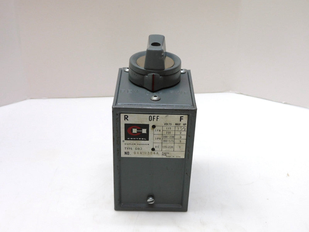 CUTLER HAMMER 9441H354 A FORWARD & REVERSING DRUM SWITCH
