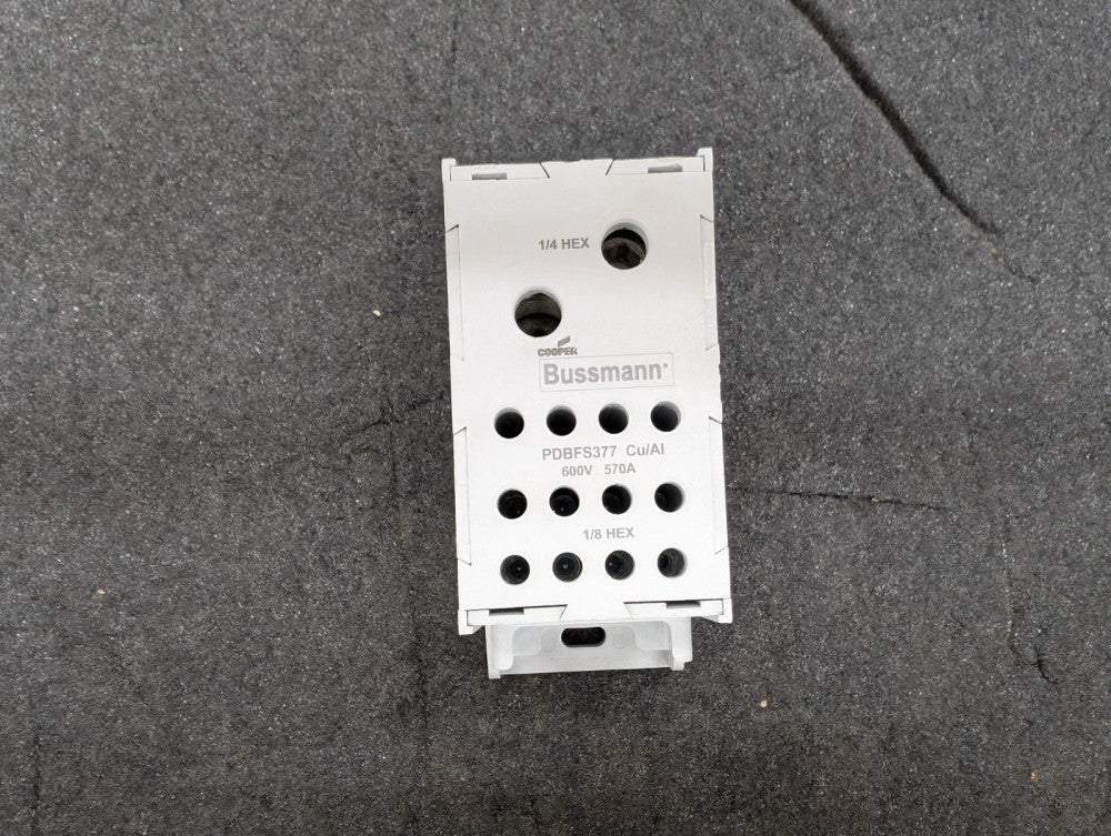 Used, Cooper Bussmann, PDBFS377, Power Dist. Block, FINGER SAFE ASSEMBLY