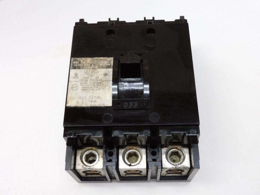 SQUARE-D Q2L3150 CIRCUIT BREAKER 150A 240VAC 3POLE LABEL IS FADED CHIPPED CORNER