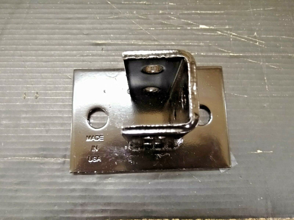 New, McMaster-Carr, 33145T11, STRUT CHANNEL FLOOR MOUNT, 4in BLACK STEEL