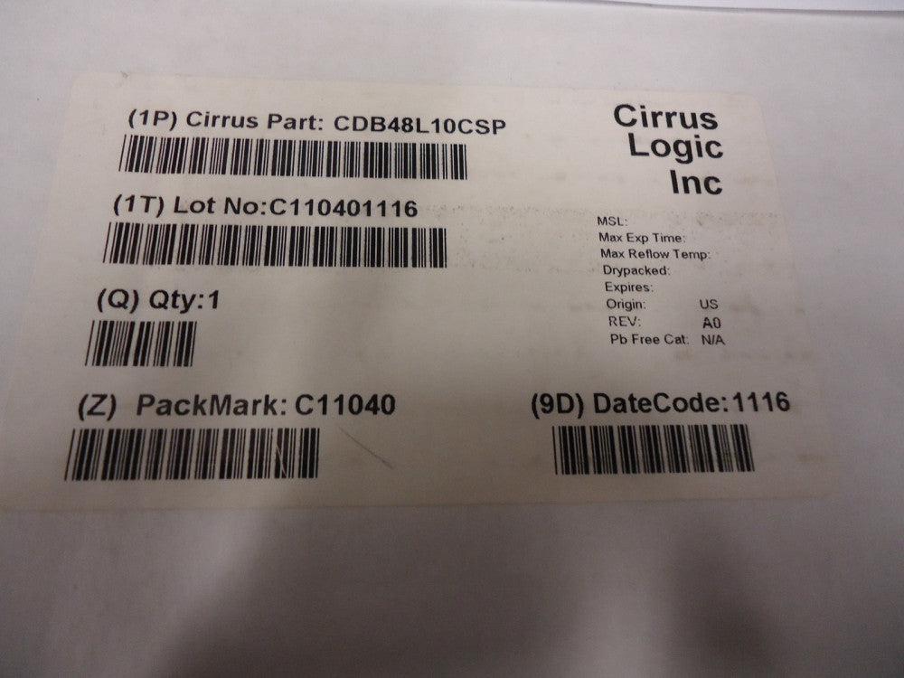 CDB48L10CSP Cirrus Logic Audio IC Development Tools Eval Base Board for Au USED!