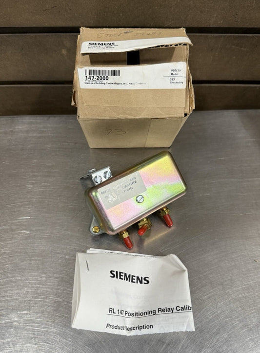 Siemens 147-2000 Powers Positioning Relay - New