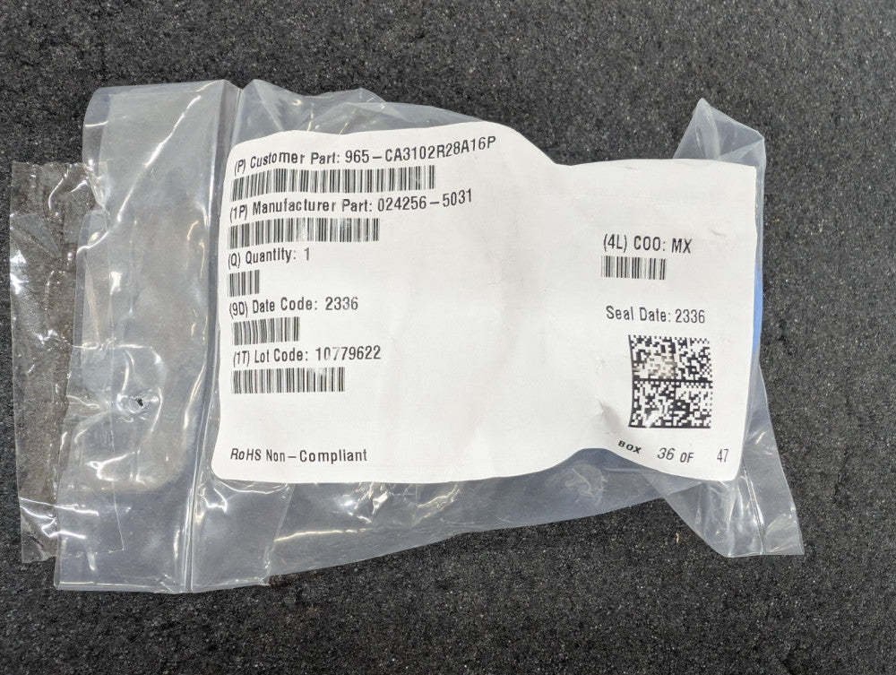 New, ITT Cannon, CA3102R28A16P, CONN RCPT 9 POS BOX MNT W/PINS