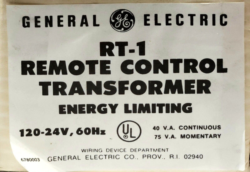 GENERAL ELECTRIC FOSTER RT-1 Emergency Lighting Remote Control Transformer 12652