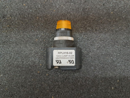 New, Ledtronics, RPLH16-02-02-02, LED Panel Mount, Amber, Rear Mount, 5/8 