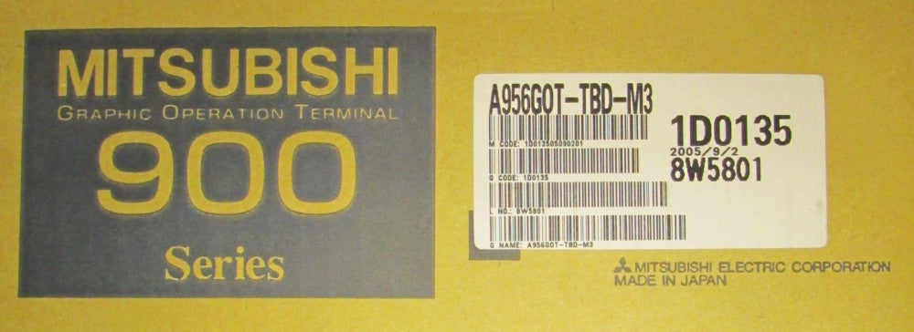 MITSUBISHI A956G0TTBD M3 MELSEC 900 5.7" Graphic Touchscreen Panel 1D0135 8W5801