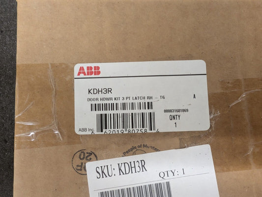 New, ABB, KDH3R, DOOR HDWR KIT 3 PT LATCH
