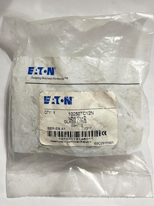 EATON CUTLER HAMMER 10250TC12N New Type Glass Lens White Series A1