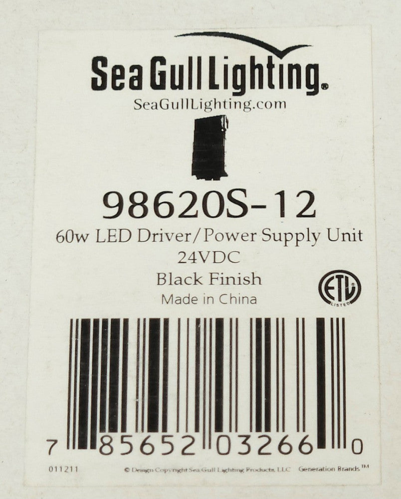 AMBIANCE SEA GULL Lighting 98620S 12 LED Driver Power Supply Module 24 VDC 60 W