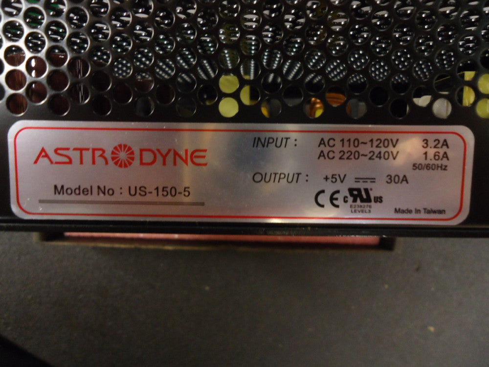 US-150-5 Astrodyne Univ Input Enclosed 150W, 5V Brand New!
