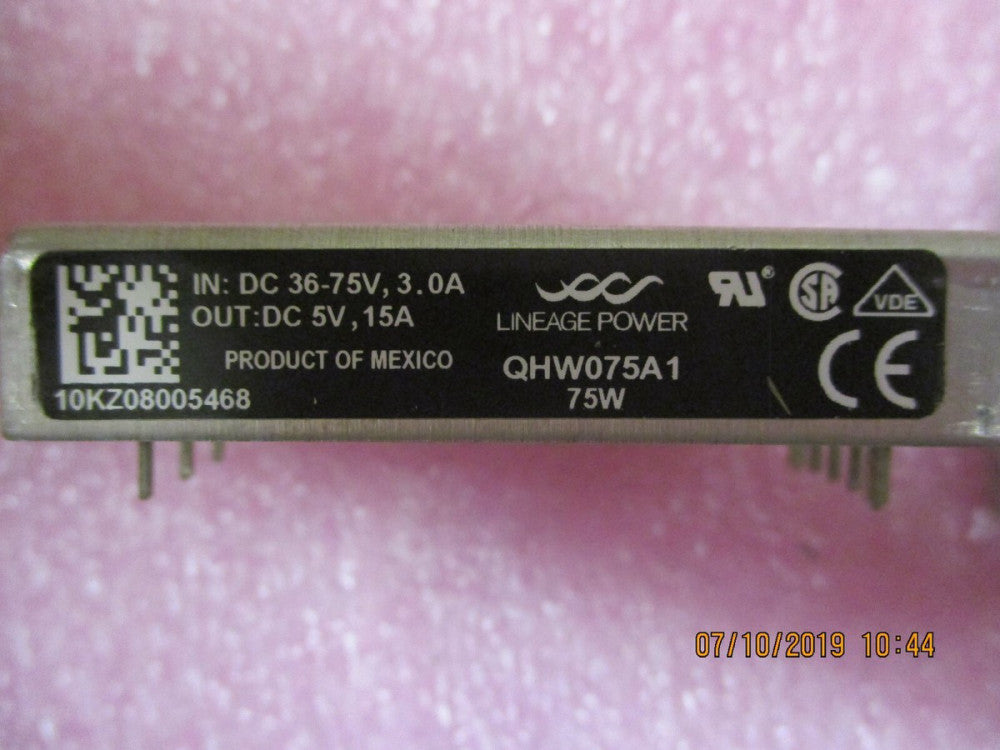 GE Critical Power - QHW075A1 -DC-DC Converter, PCB Mount, 75W, 48VDC to 5VDC/15A