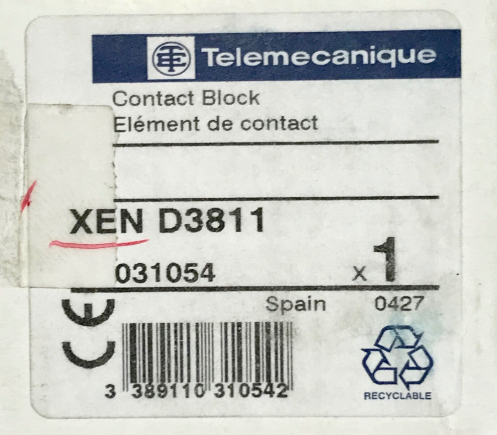 TELEMACANIQUE XEN D3811 Pushbutton Pendant Station Dual Contact Block 