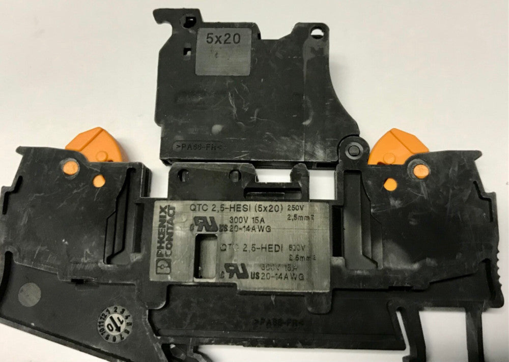 EATON XBQT25FBEL24 Phoenix 3050374 QTC 2.5 HESI 5x20 24v Fuse Terminal Block