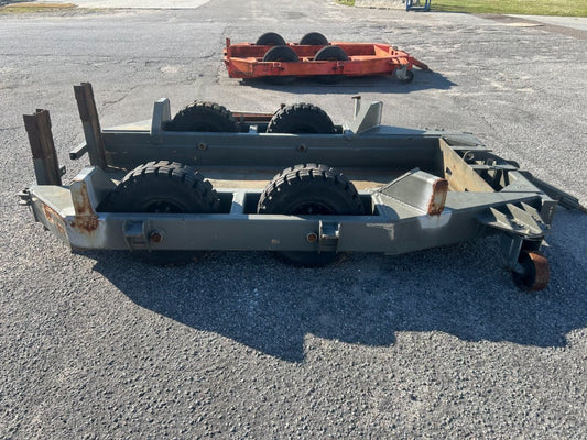 HEAVY DUTY LOW PROFILE FACTORY CART TRAILER  SOLID TIRE 127" LONG 75" WIDTH