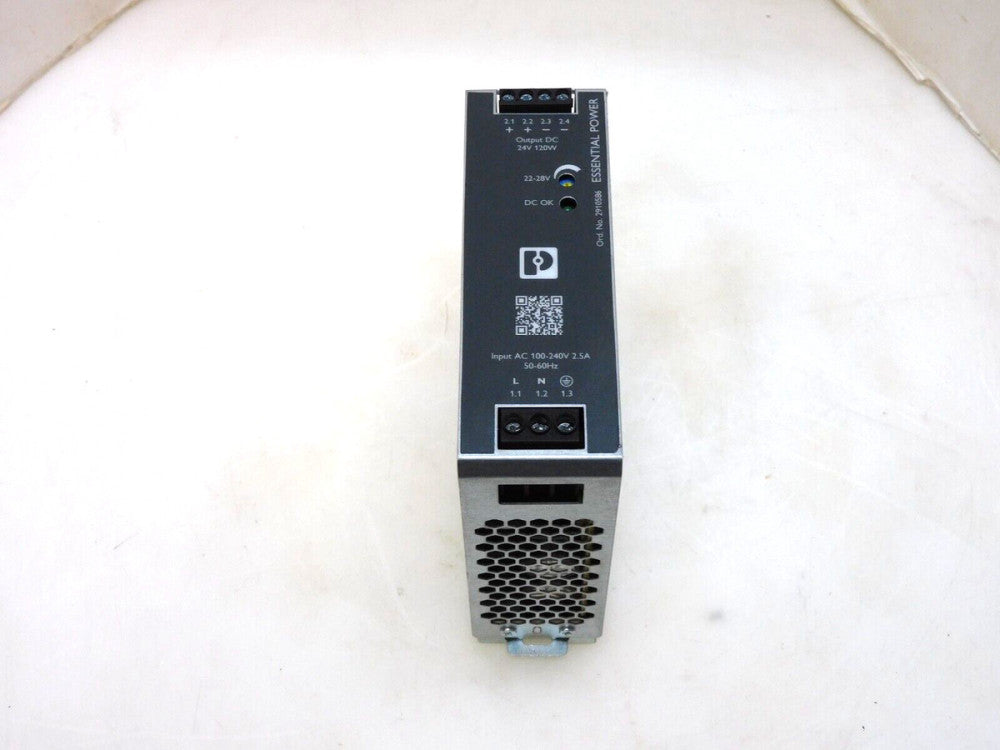 PHOENIX CONTACT 2910586 POWER SUPPLY 100-240V 2.5A 50/60Hz PS/1AC/24DC/120W/EE