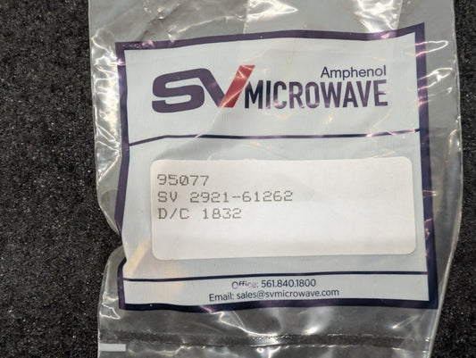 New, Amphenol, 2921-61262, SV MICROWAVE RF COAXIAL CONN