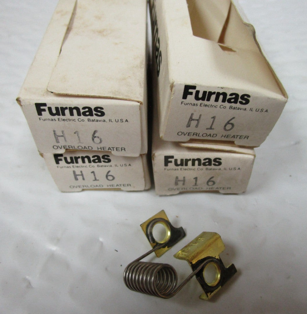 NEW LOT OF 4 FURNAS OVERLOAD HEATER H16