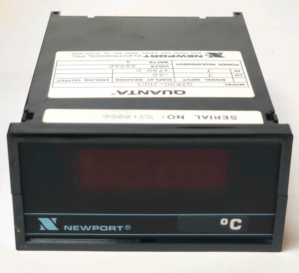 NEWPORT Q2800 JDC1 QUANTA Type J Thermocouple Digital Panel Meter QXXXXJ